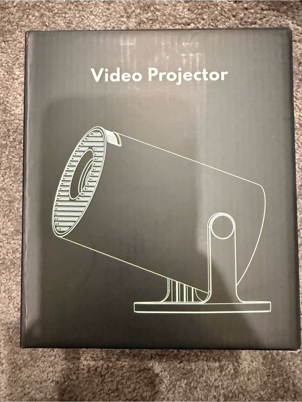 Black Video Projector - Compact Media Streamer